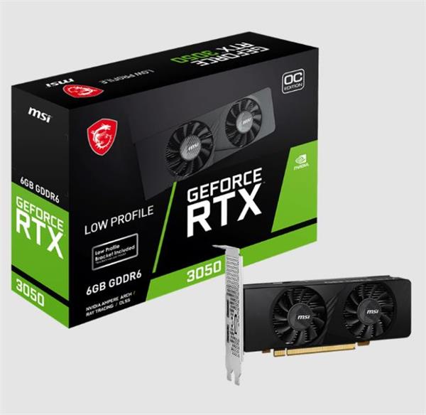 Placa de Video MSI RTX 3050 Ventus LP 6GB GDDR6 OC